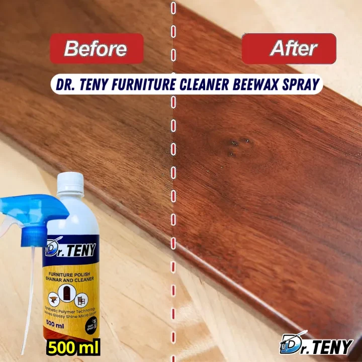 Dr Teny Natural Micro-Molecularized Beeswax Spray, Beeswax Furniture Polish, Bees Wax Furniture Polish and Cleaner, Beeswax Spray Furniture Polish, Wood Seasoning Beewax for Furniture Floor, 500 ml - Image 3