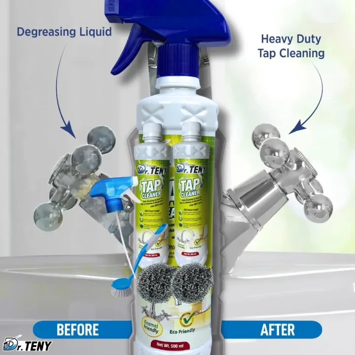 Dr Teny 2 piece Tap rust stain and glass cleaning spray + combo dr teny 500 ml - Image 4